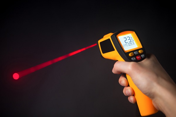 An infrared thermometer allows you to locate overheating circuits