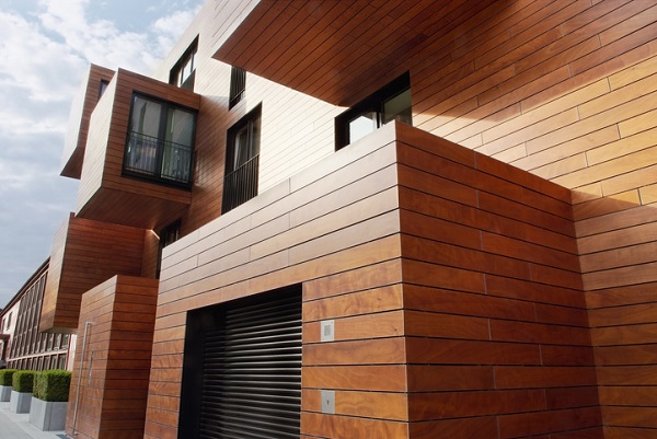 Wood siding can be applied in various forms, and be painted in various colours