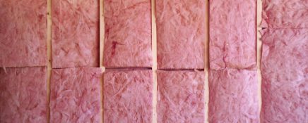 wall of pink insulation